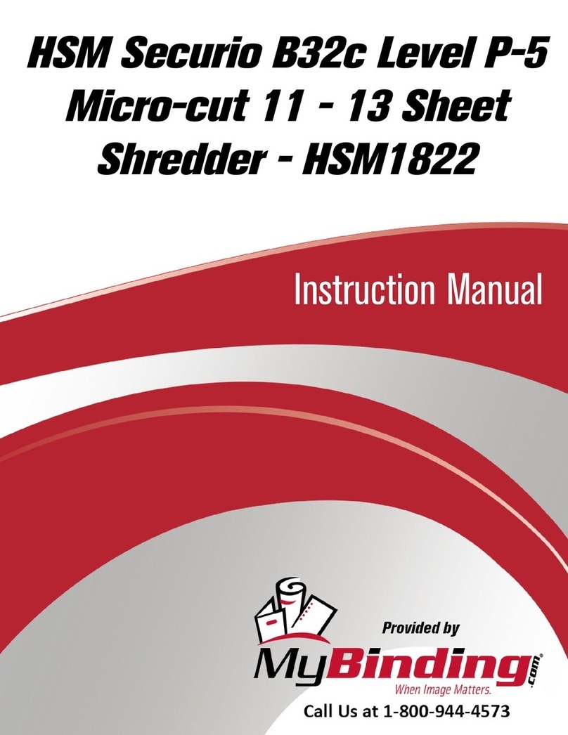 HSM HSM1822 instruction manual