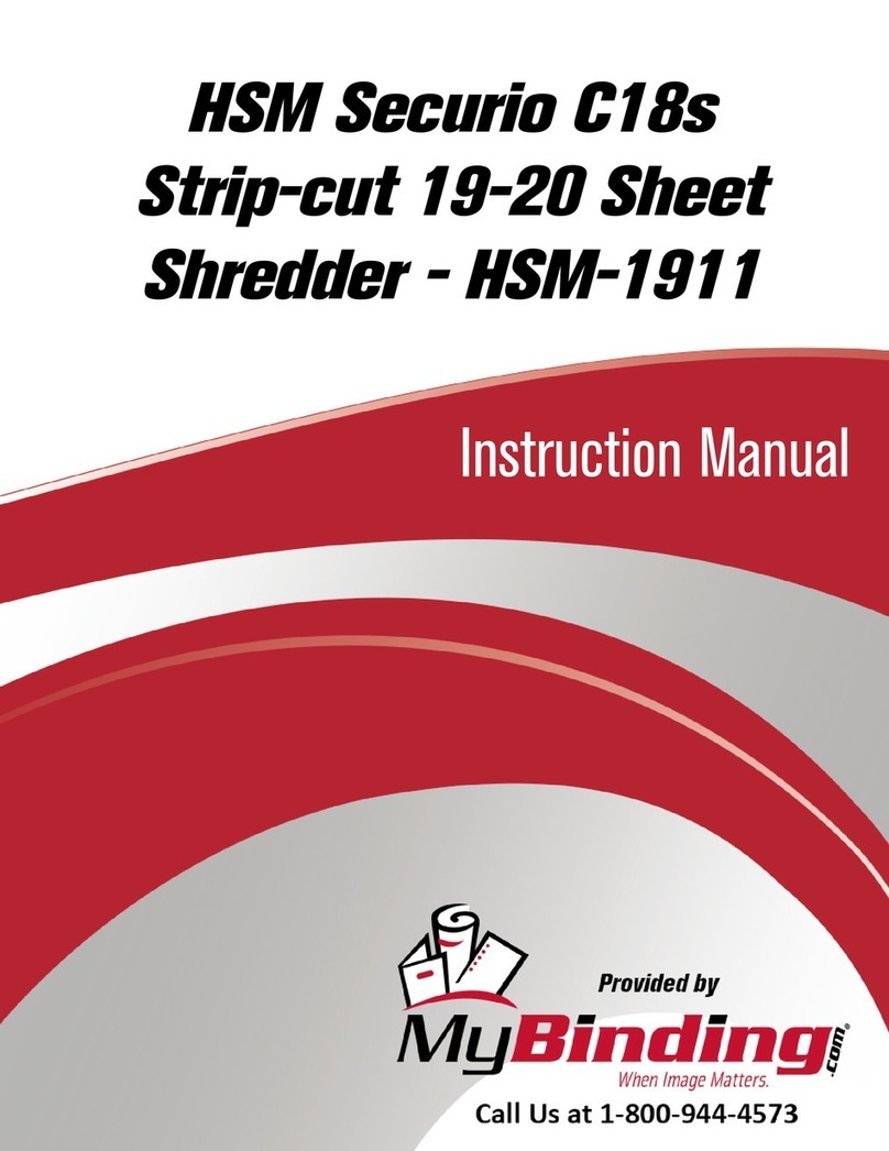 HSM HSM-1911 instruction manual