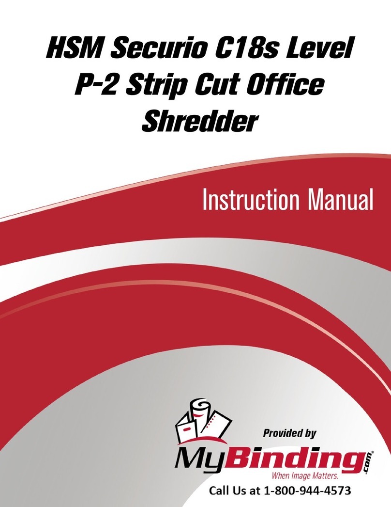 HSM Securio C18s instruction manual