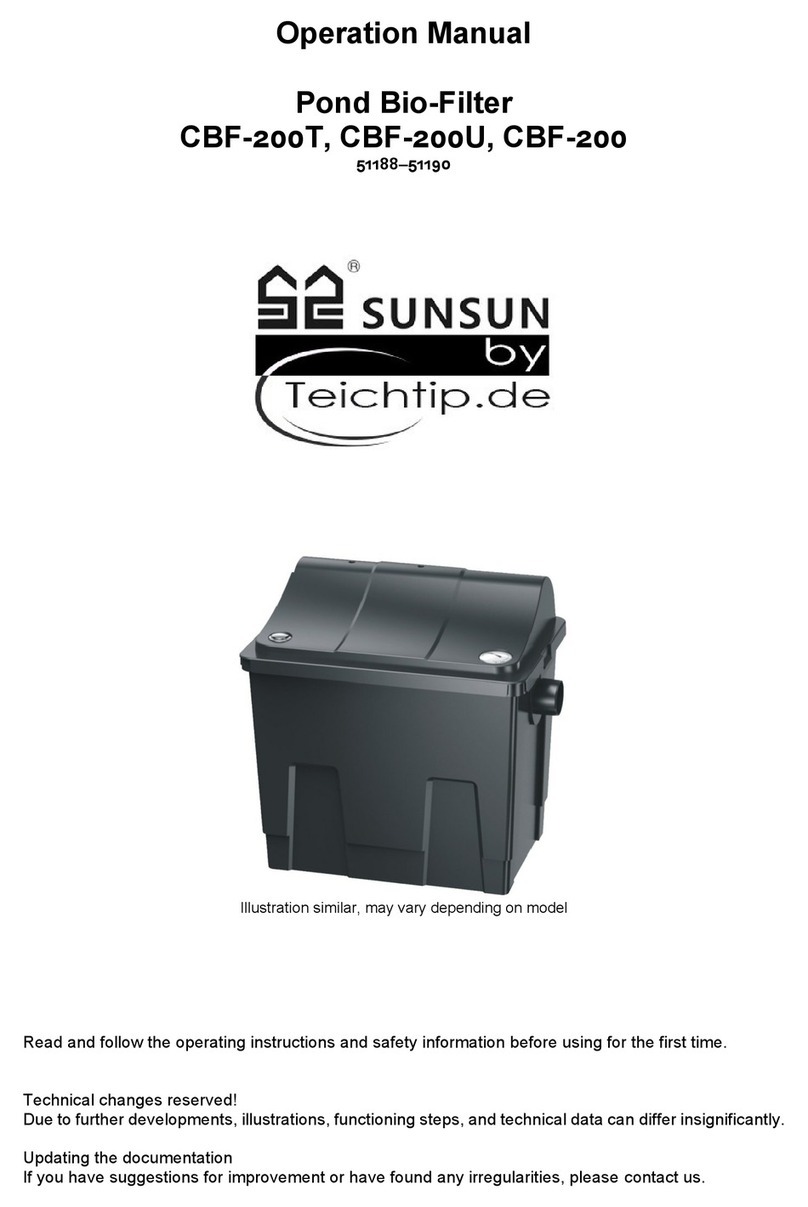 WilTec TeichTip SunSun CBF-200T Operation manual