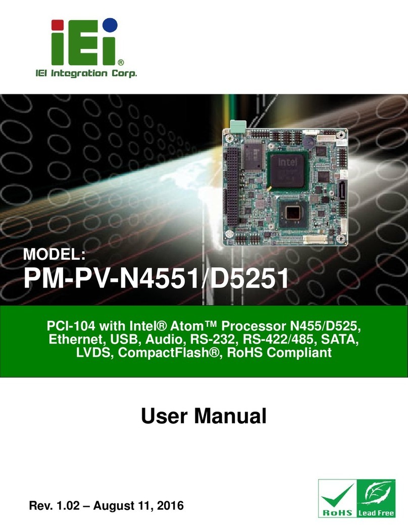 IEI Technology PM-PV-N4551/D5251 User manual