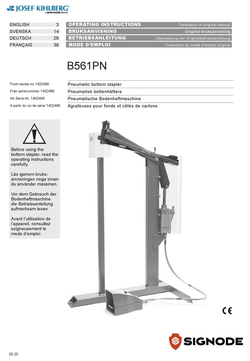 Signode Josef Kihlberg B561PN operating instructions