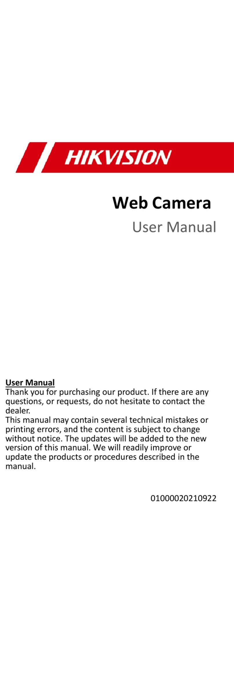 HIK VISION DS-U04P user manual