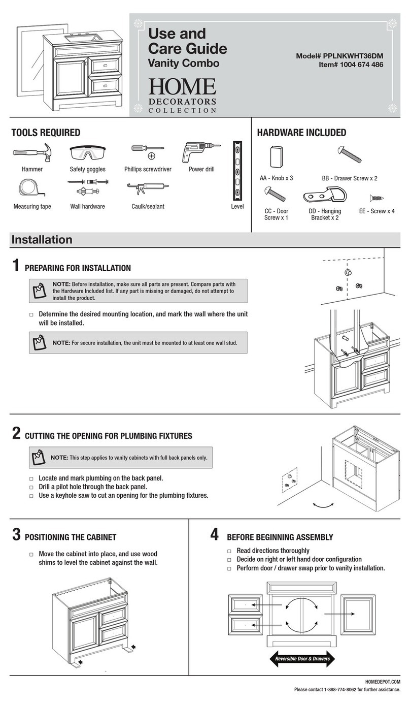 Home Decorators Collection PPLNKWHT36DM User manual Home Decorators Collection PPLNKWHT36DM User manual