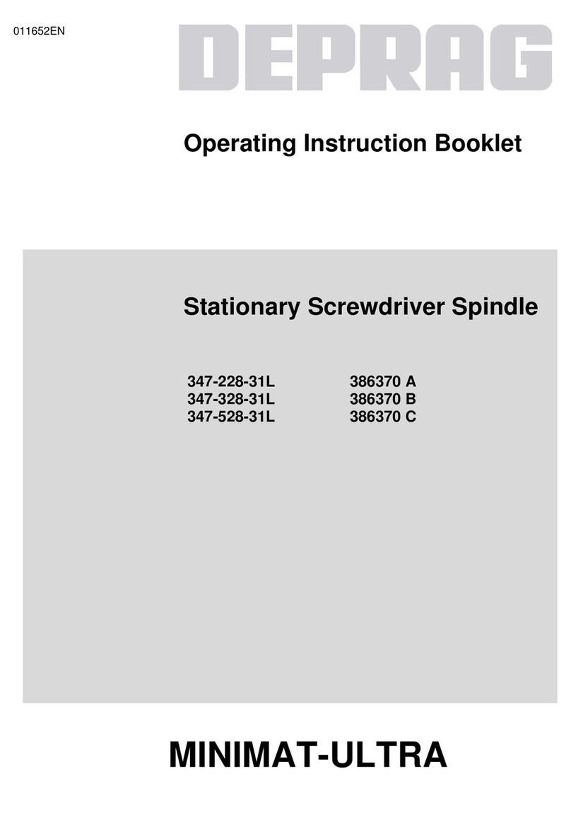 Deprag 347-228-31L Operating instruction booklet