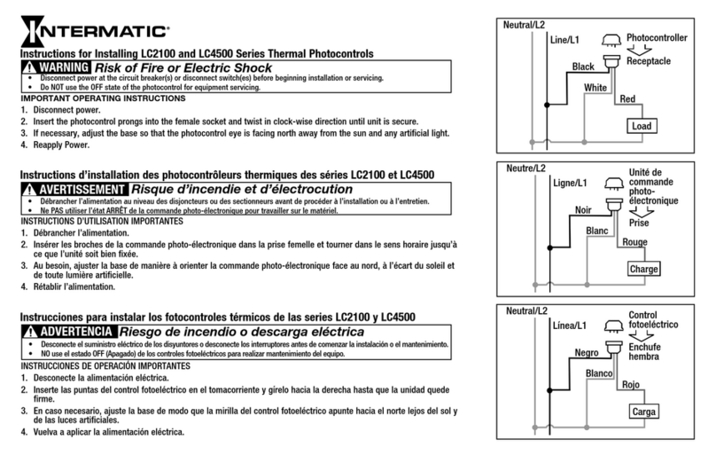 Intermatic LC2100 Series Instructions for installing