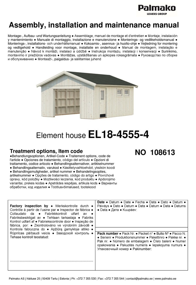Lemeks PALMAKO ANDRE EL18-4555-4 Assembly, installation and maintenance manual