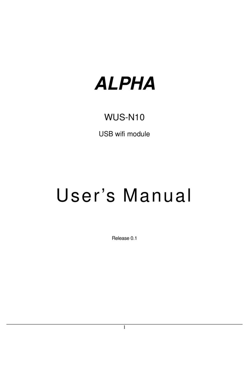 Alpha Networks WUS-N10 user manual