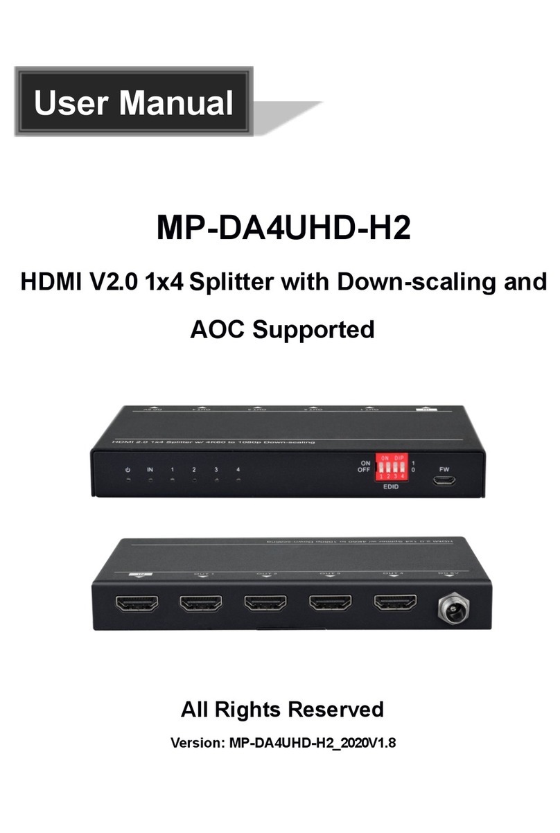 Milestone pro MP-DA4UHD-H2 user manual