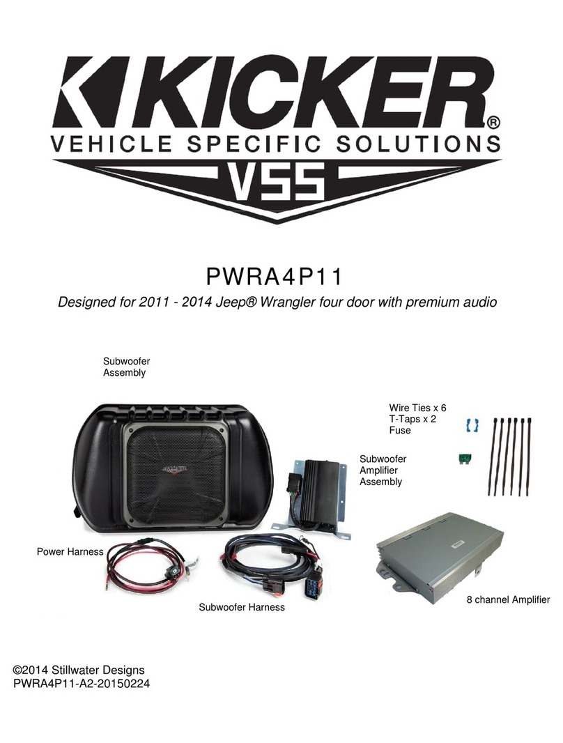 Kicker PWRA4P11 User manual