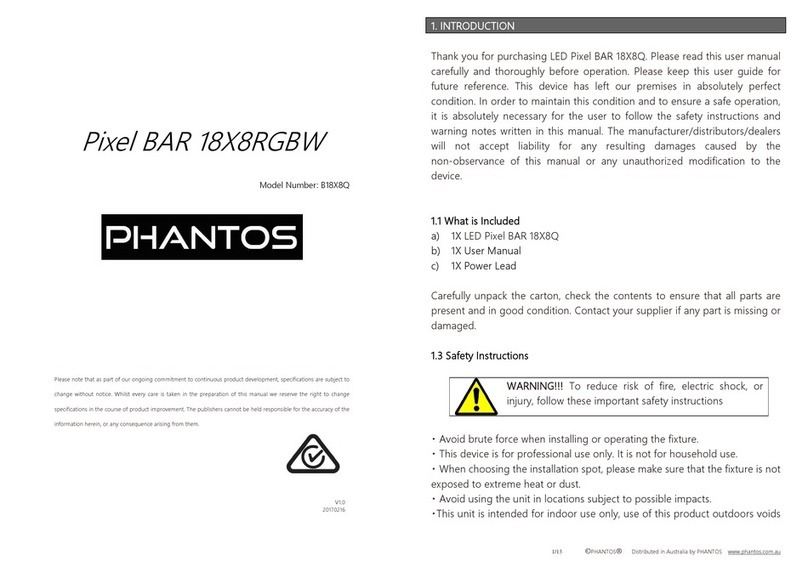 Phantos B18X8Q quick start guide