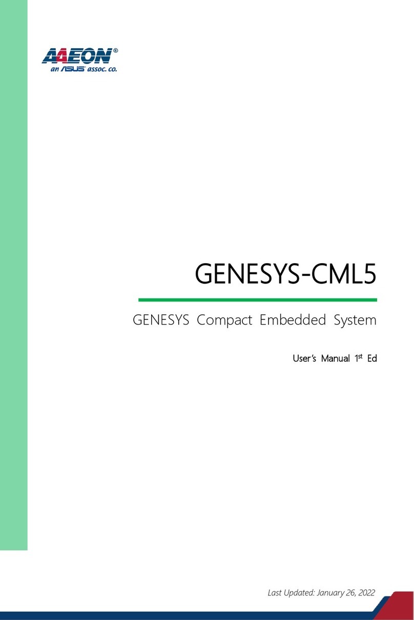 Asus AAEON GENESYS-CML5 user manual