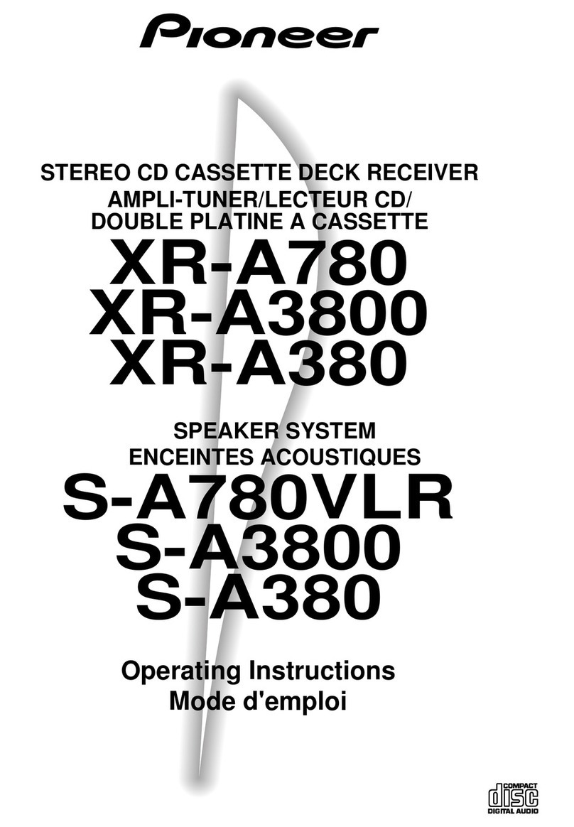 Pioneer XR-A780 User manual