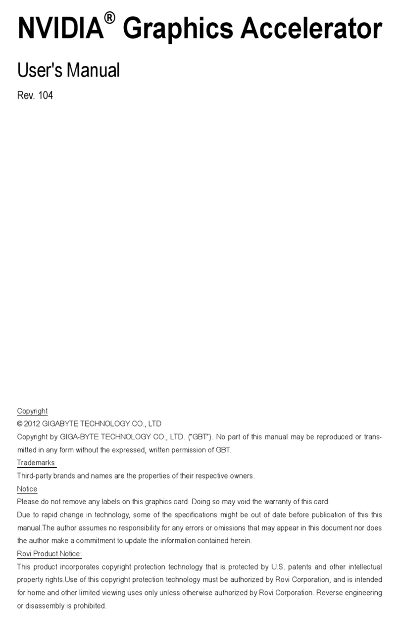 Gigabyte NVIDIA GV-N98TG1 GAMING-6GD user manual Gigabyte NVIDIA GV-N98TG1 GAMING-6GD user manual