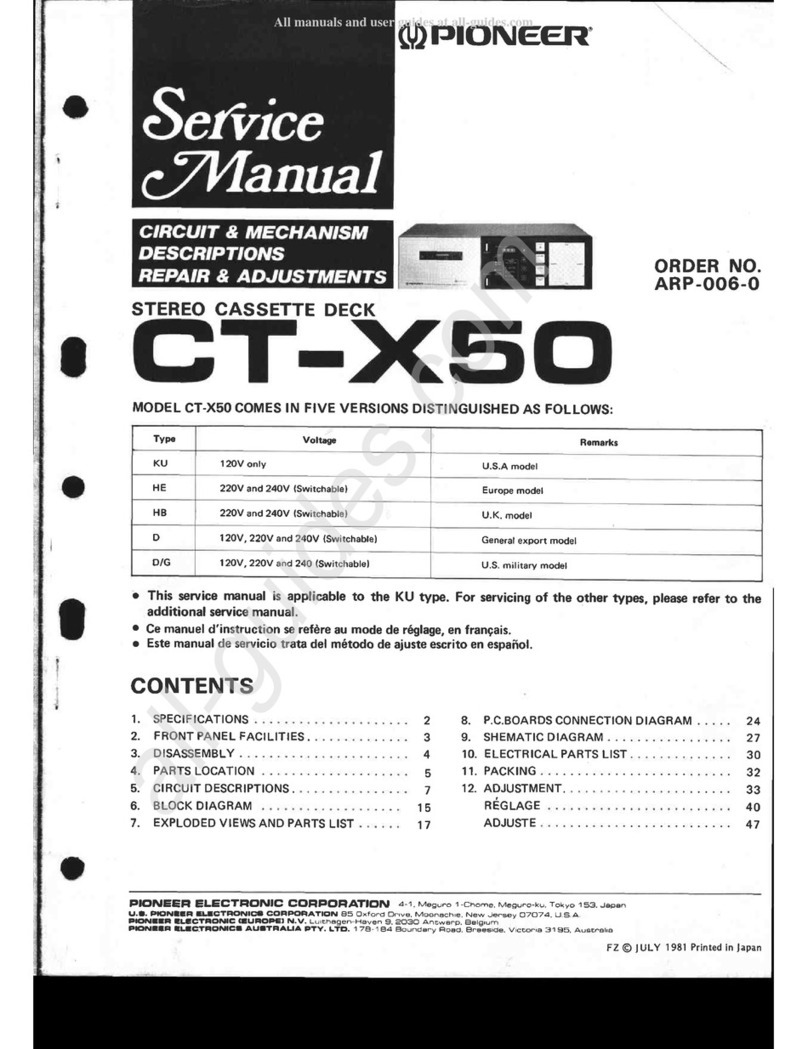 Pioneer ARP-006-O Service manual