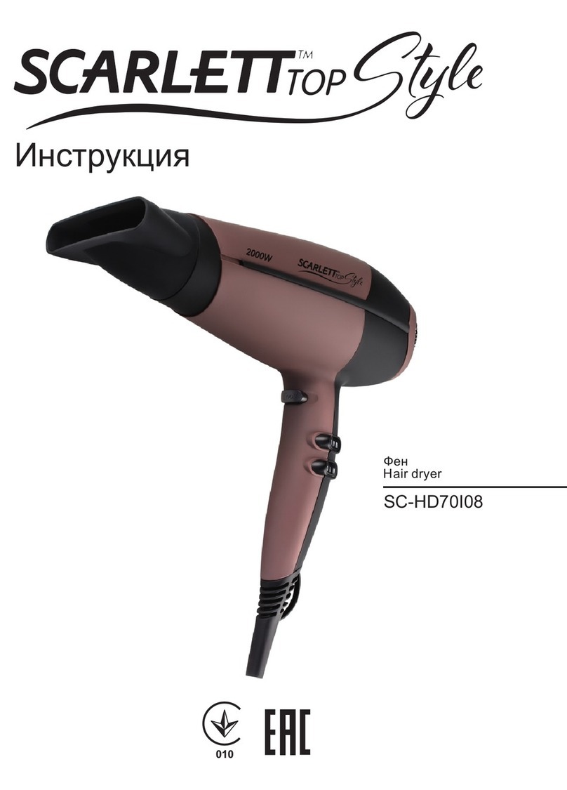 Scarlett Top Style SC-HD70I08 instruction manual