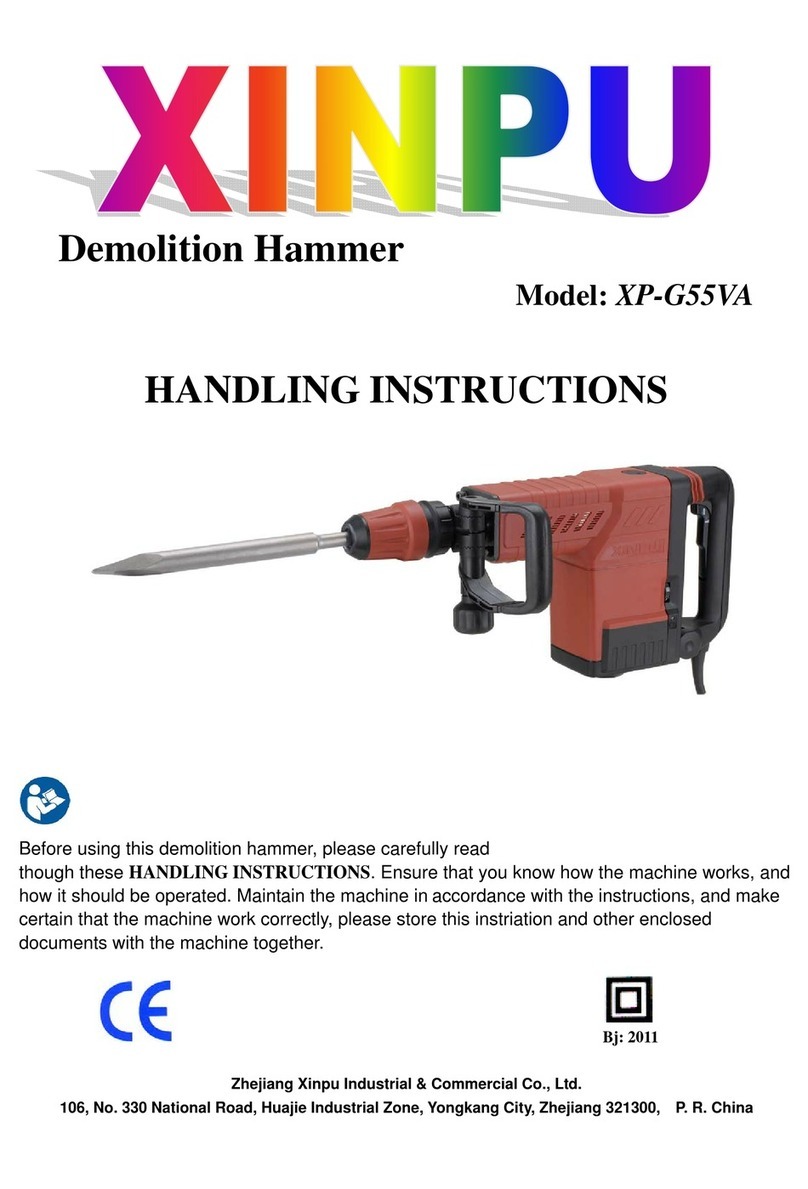 Xinpu XP-G55VA Handling instructions