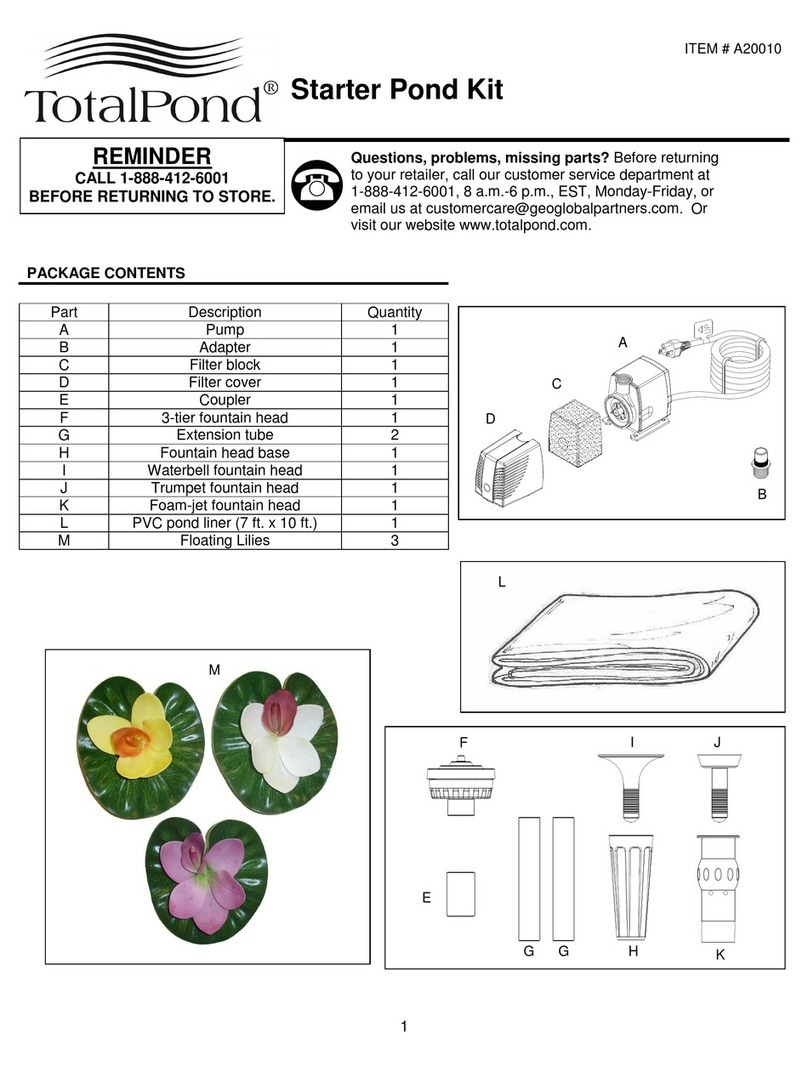TotalPond A20010 manual