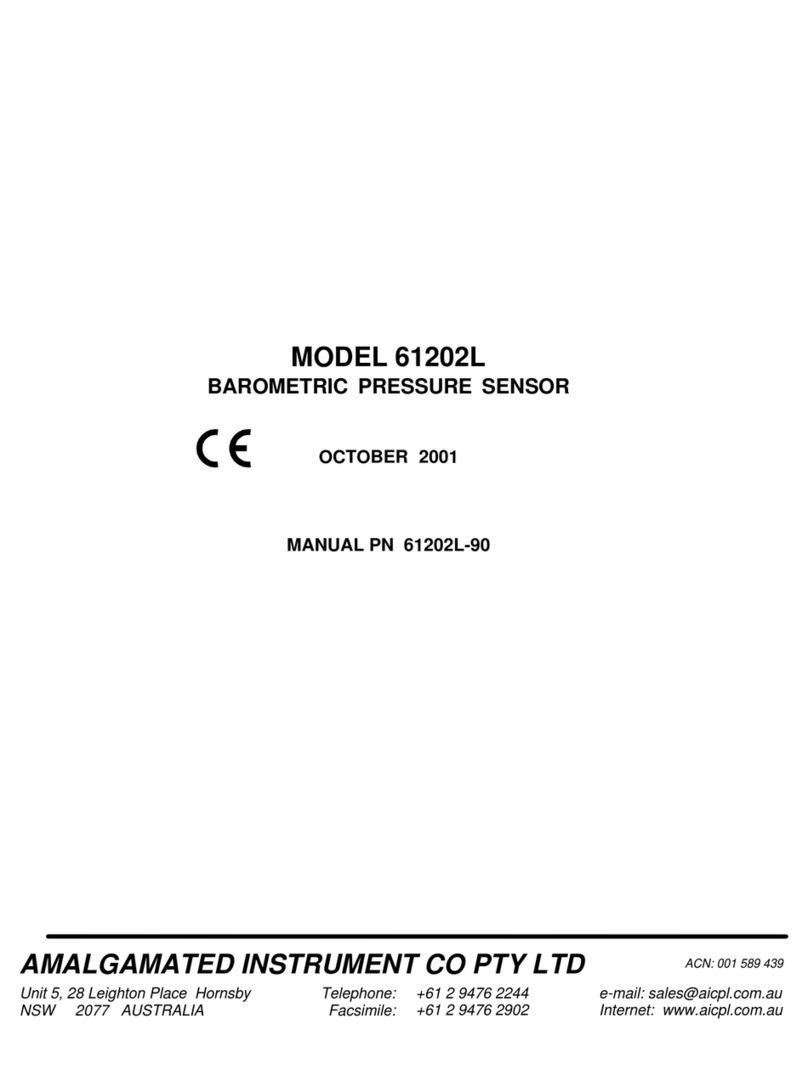 AMALGAMATED INSTRUMENT 61202L instruction sheet AMALGAMATED INSTRUMENT 61202L instruction sheet