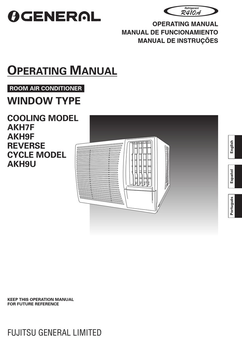 Fujitsu GENERAL AKH7F operating manual