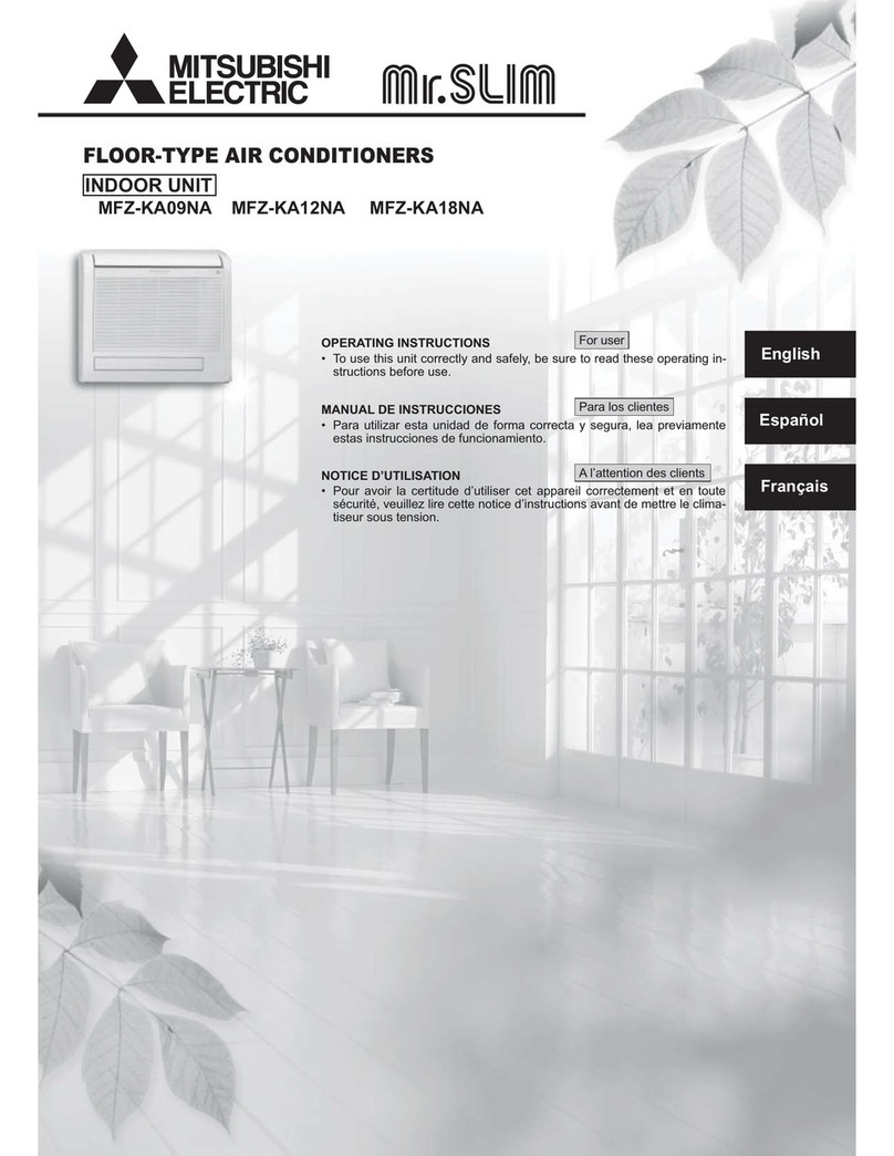 Mitsubishi Electric Mr. Slim MFZ-KA09NA User manual