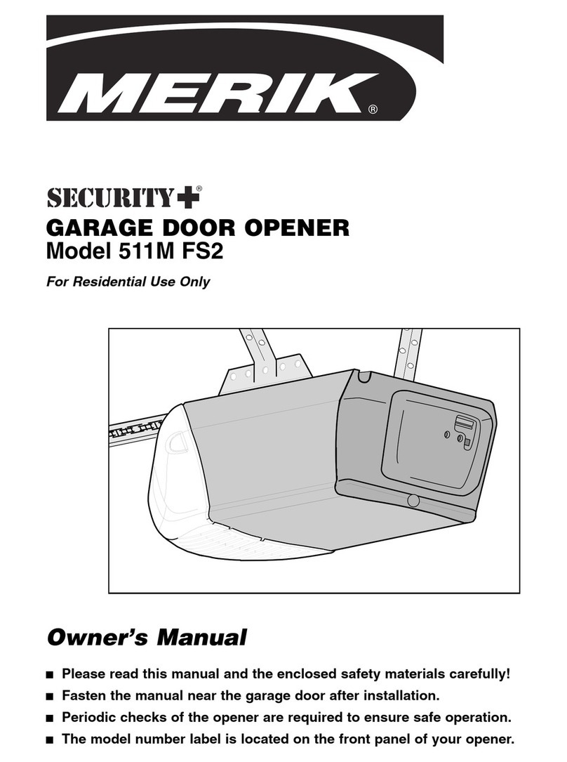 Merik 511M FS2 owner's manual