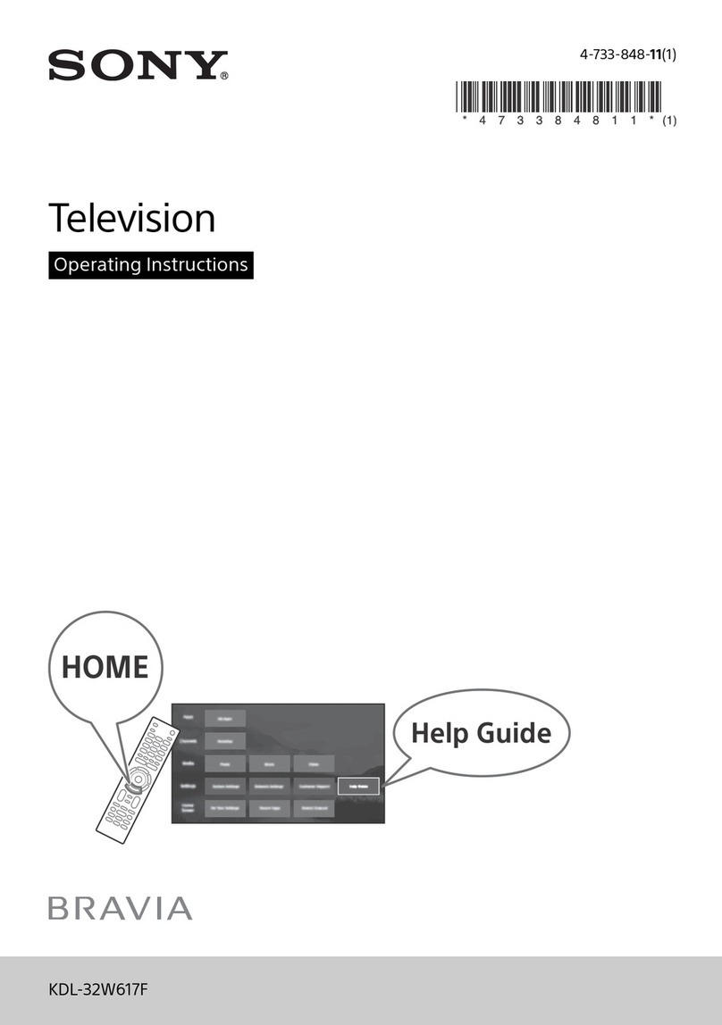 Sony BRAVIA KDL-32W617F User manual
