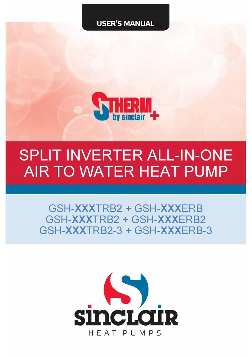 Sinclair S-THERM GSH-TRB2+ Series user manual