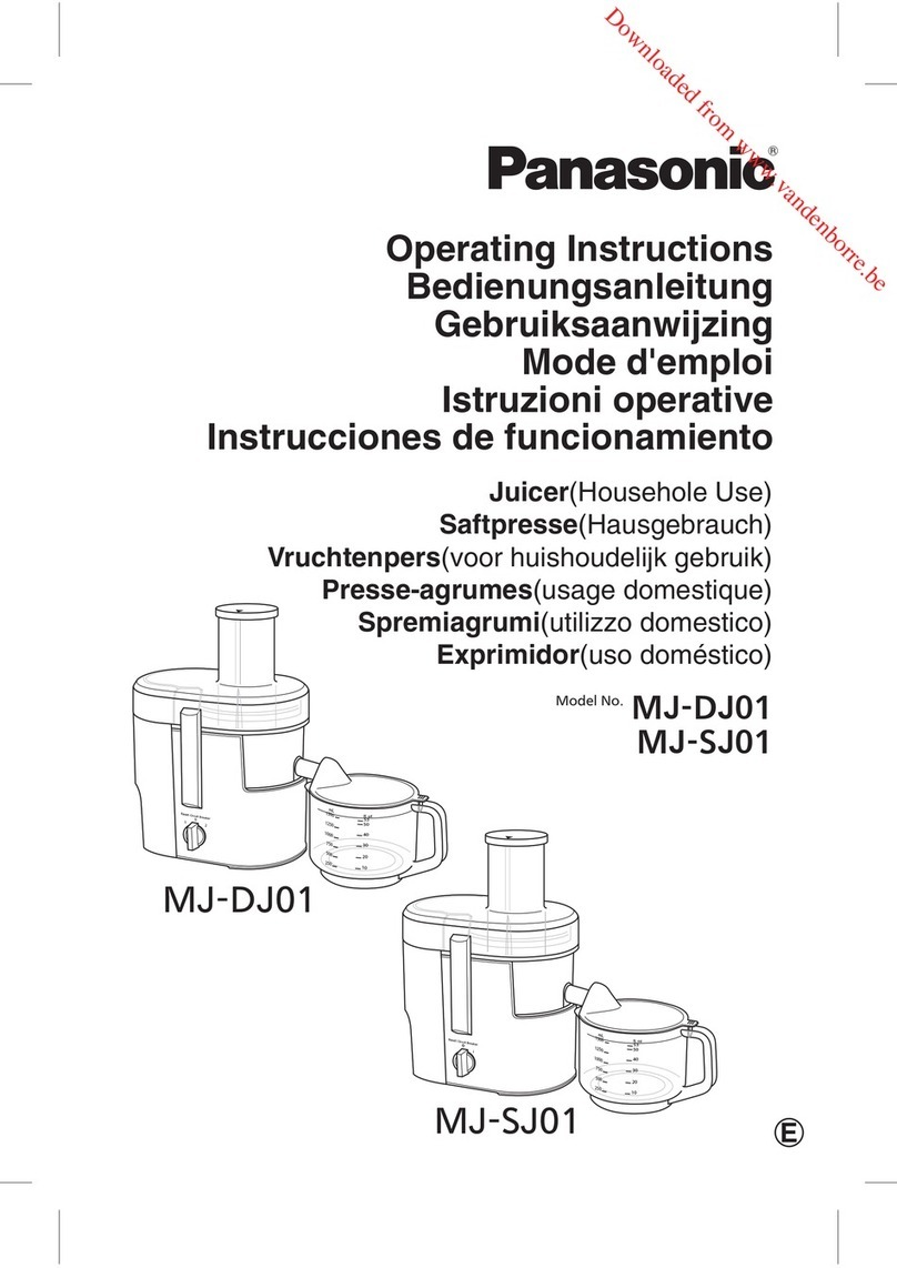 Panasonic MJ-DJ01SXE operating instructions