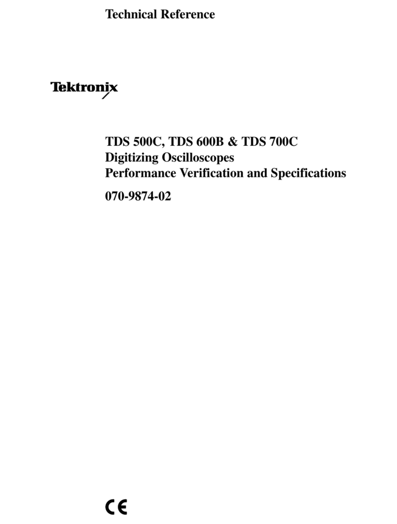 Tektronix TDS 600B Installation and operation manual