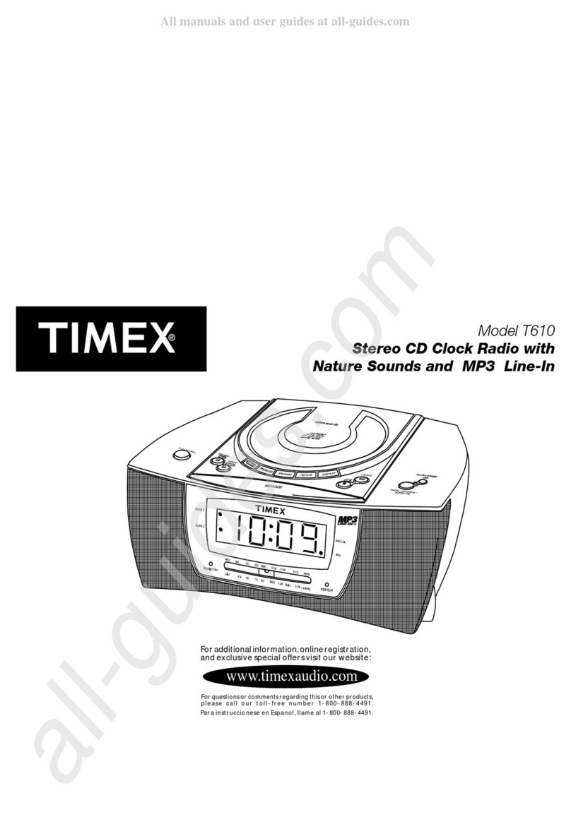 Timex T610 User manual