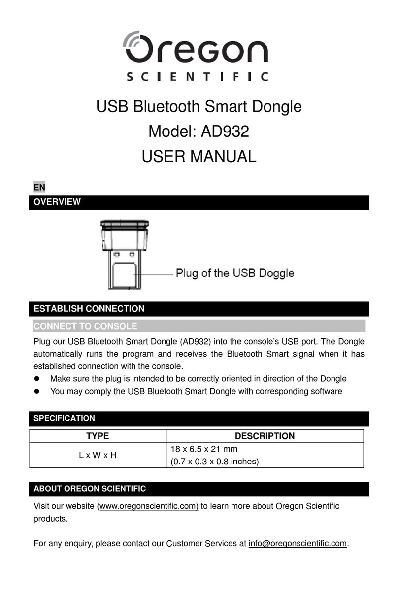 Oregon Scientific AD932 user manual