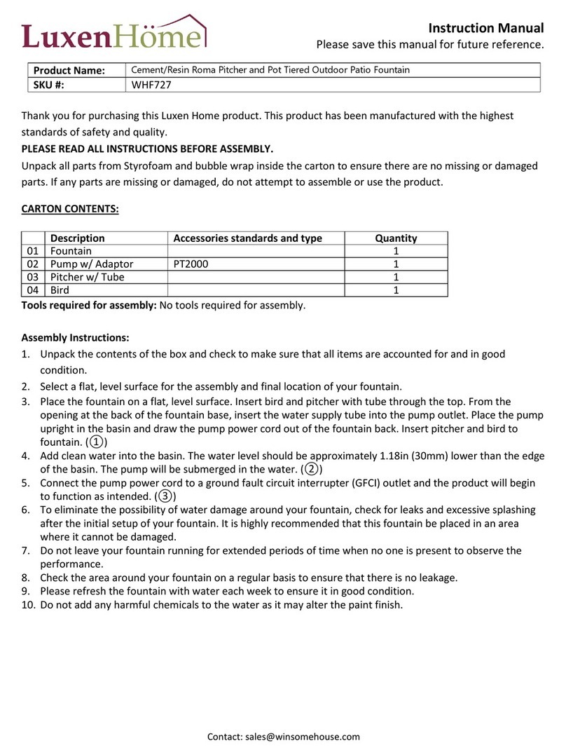LuxenHome WHF727 instruction manual