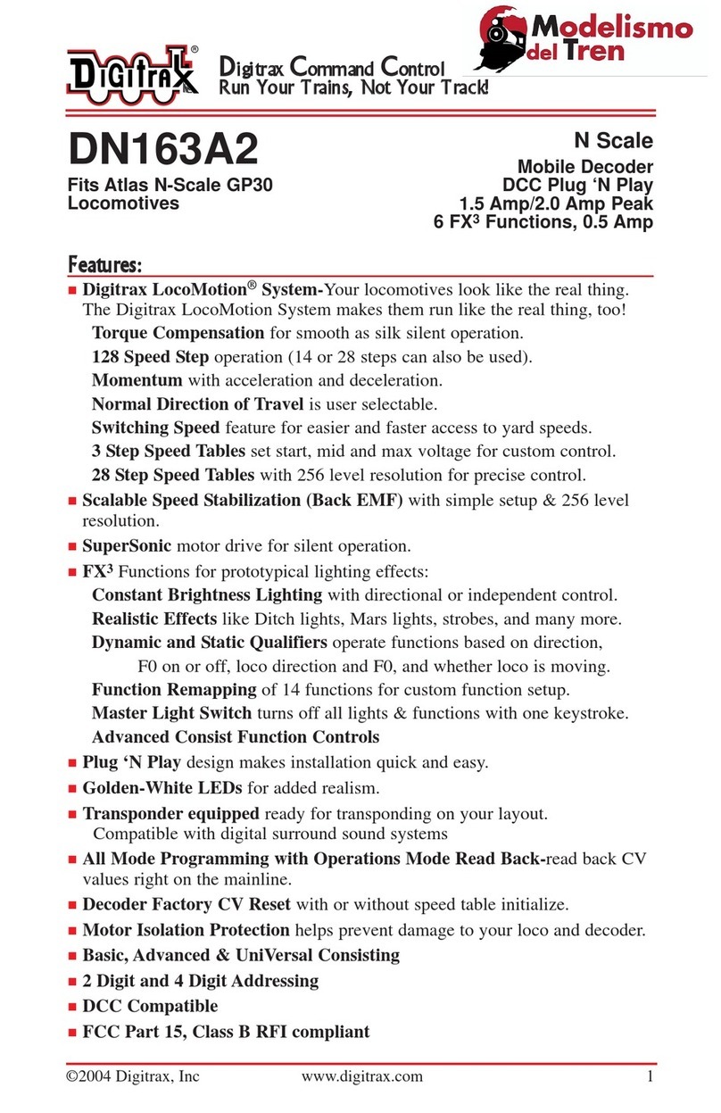 Digitrax DN163A2 manual