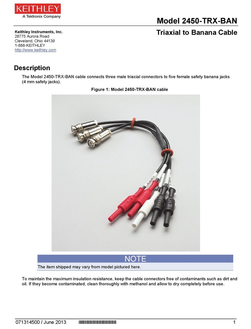 Tektronix KEITHLEY 2450-TRX-BAN User manual