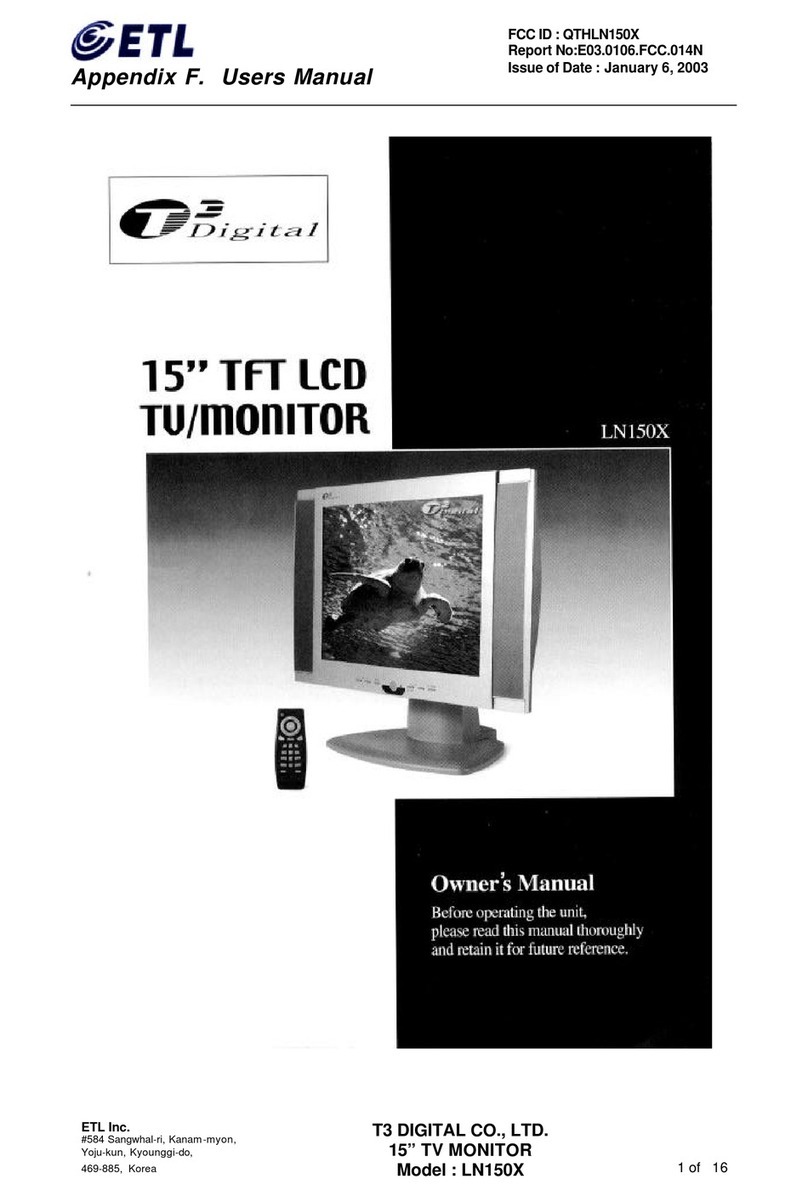 ETL T3 DIGITAL LN150X User manual