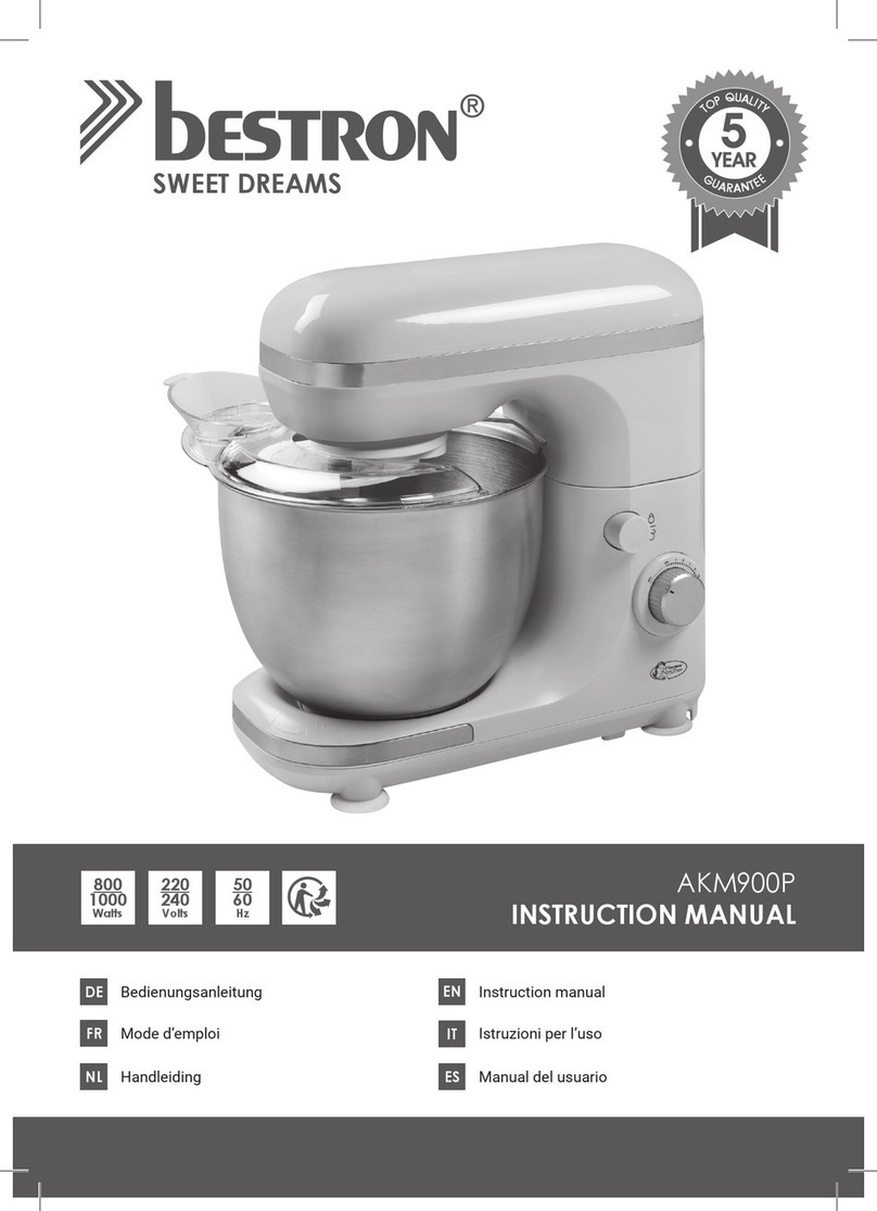 Bestron Sweet Dreams AKM900P instruction manual