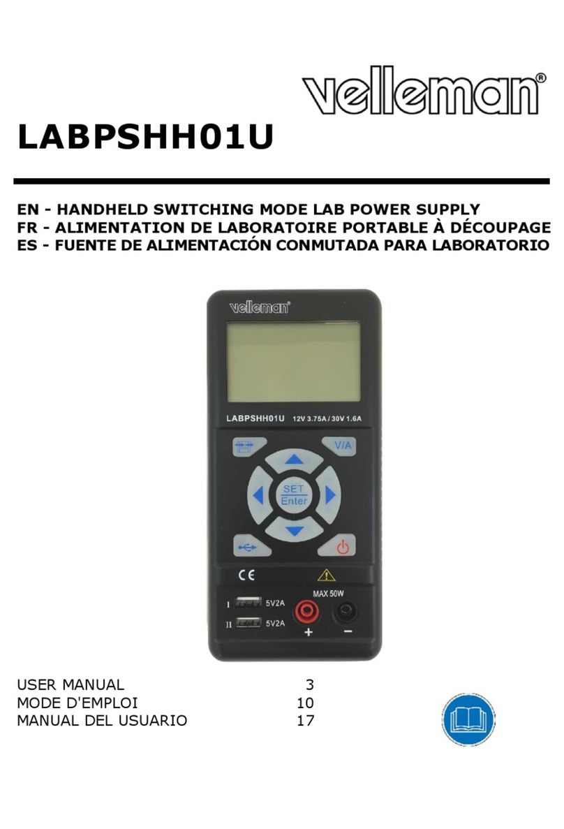 Velleman LABPSHH01U User manual