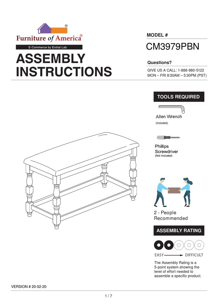 Furniture of America CM3979PBN User manual