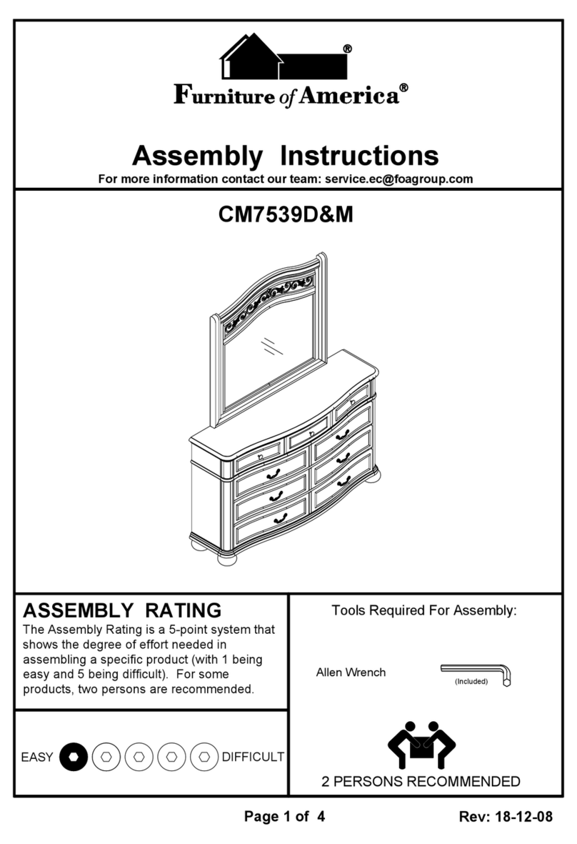Furniture of America CM7539M Assembly instructions Furniture of America CM7539M Assembly instructions