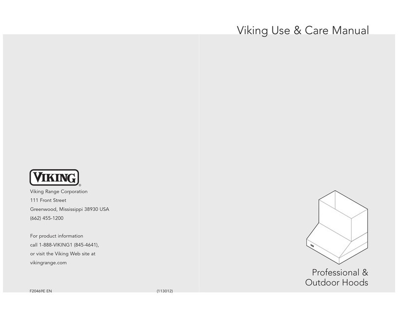 Viking Range VRK3SS Use & care manual