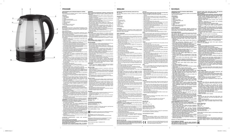Maxwell MW-1004 TR Manual instruction