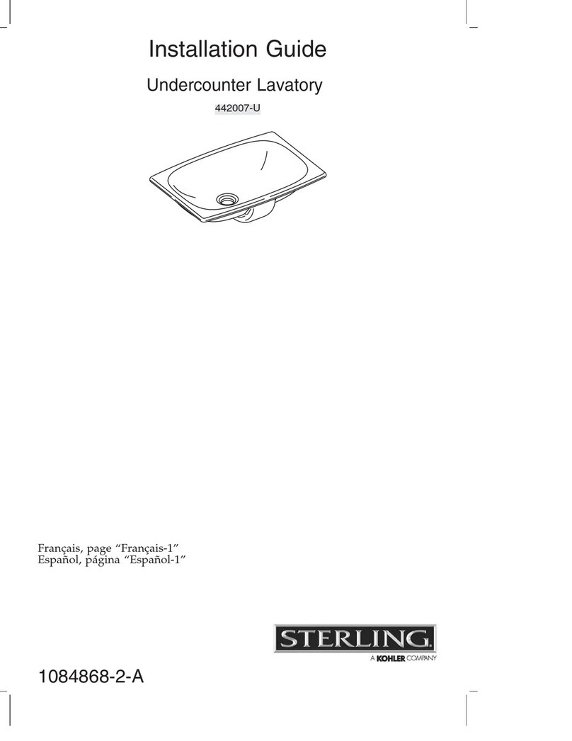 Kohler Sterling 442007-U User manual Kohler Sterling 442007-U User manual