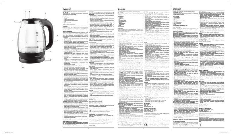 Maxwell MW-1083 TR Manual instruction