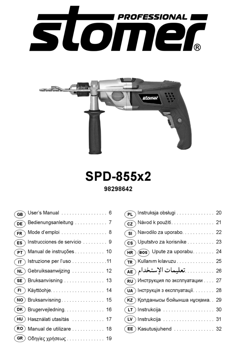 Stomer Professional SPD-855 2 Series User manual