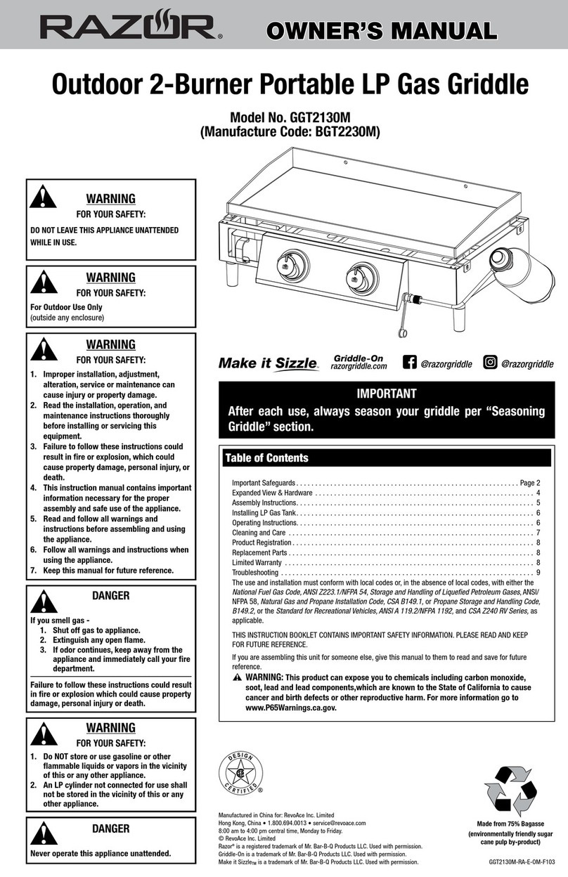 Razor BGT2230M User manual