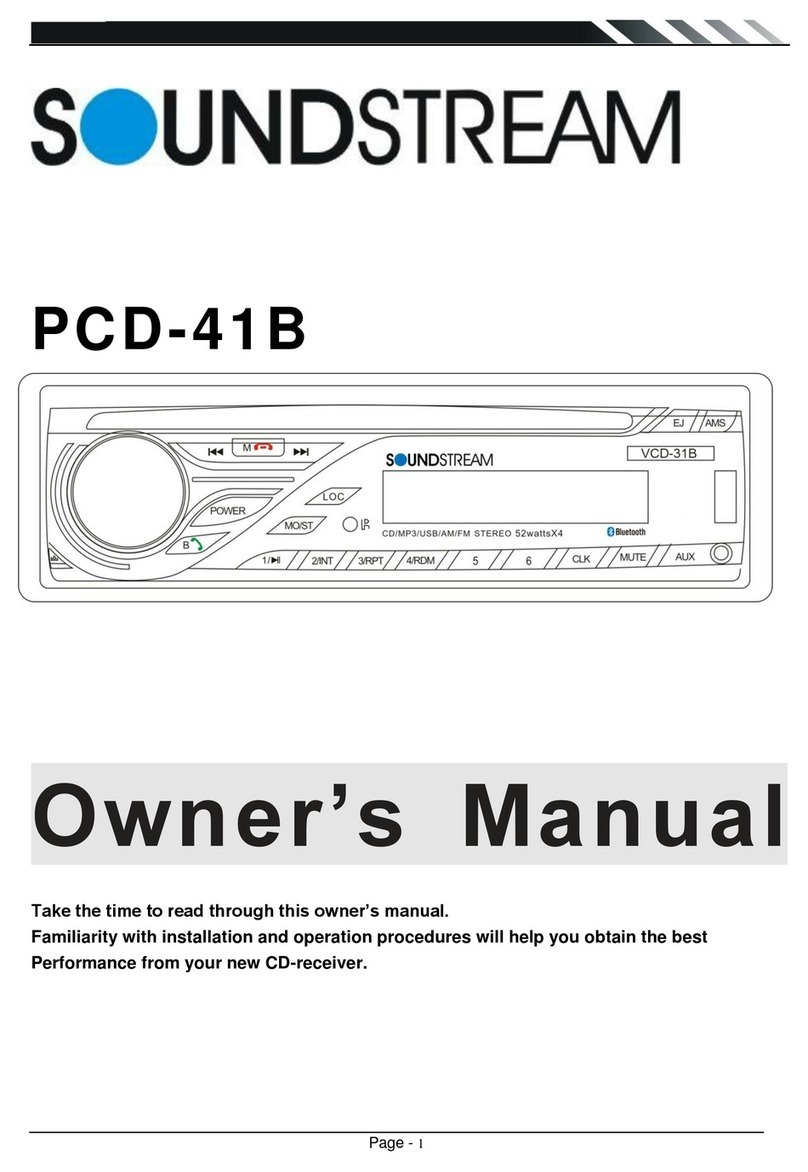 Soundstream PCD-41B owner's manual