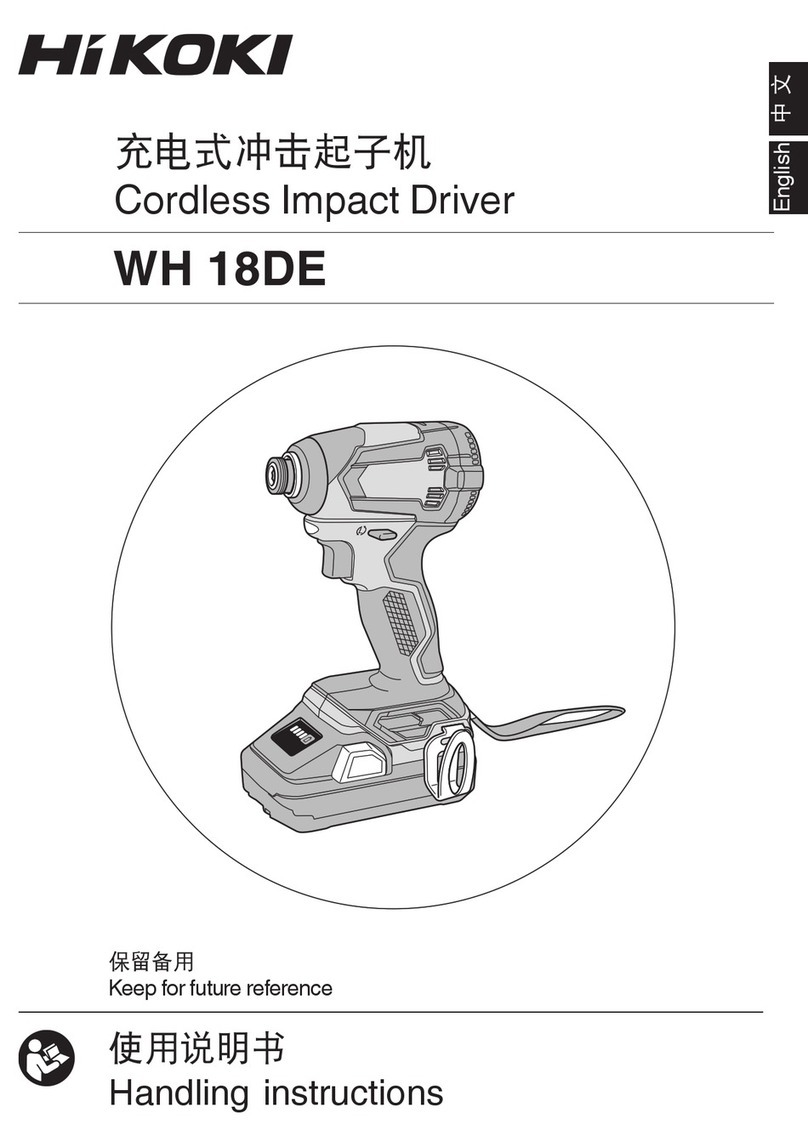 HIKOKI WH 18DE Handling instructions