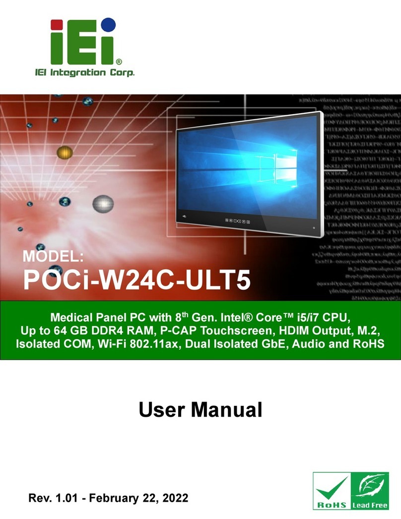 IEI Technology POCi-W24C-ULT5 User manual