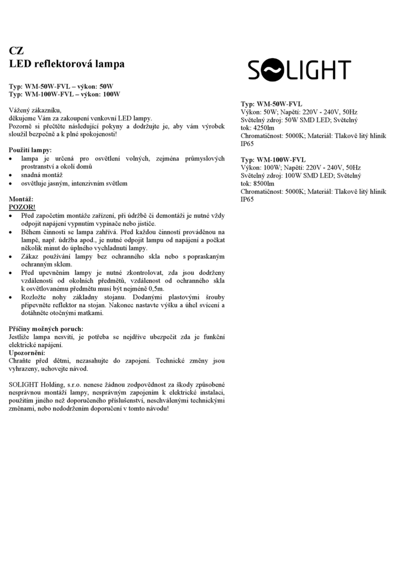 Solight WM-50W-FVL User manual